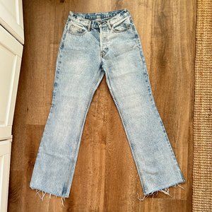 John Galt Mid-Rise Light Wash bootcut Denim Jean Size 25/26